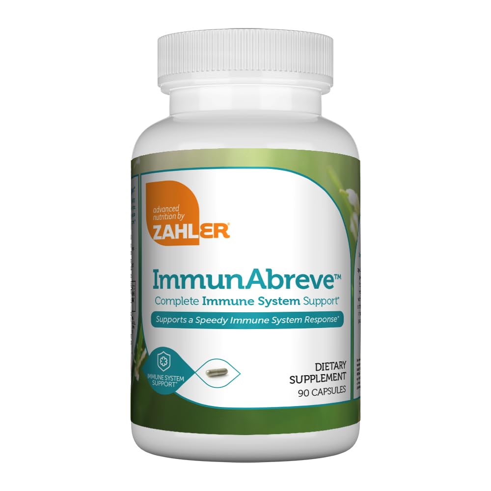 Zahler ImmunAbreve Powerful Immune System Support Contains Vitamin C Pantothenic Acid Echinacea, 90 Capsules