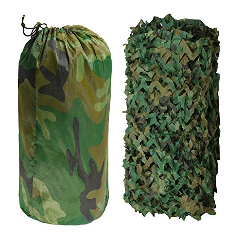Hengda 3 x 1.5M Red De Camuflaje, Ejército Caza Militar Malla de Camuflaje Militar del Bosque para Acampar Campo Sombrilla Decoración De La Tema Cubiertas del Coche