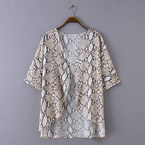 Image of CASURESS Women's Cardigan-Sheer Kimono Loose Summer Floral Print Cover Ups