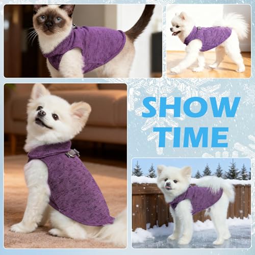 Pull en polaire pour chien violet EXPAWLORER taille L - 8