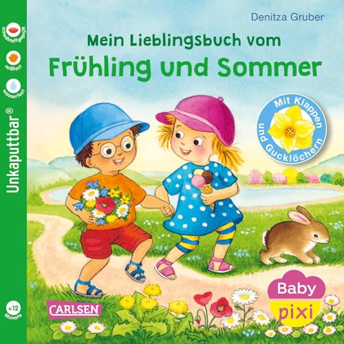 Baby Pixi (unkaputtbar) 168: Mein Lieblingsbuch vom Frühling und Sommer: Ein Baby-Buch mit Klappen und Gucklöchern ab 1 Jahr (168)