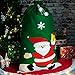Imagen de COM-FOUR® Bolsa de Regalo XXL para Navidad con Motivo de Papá Noel