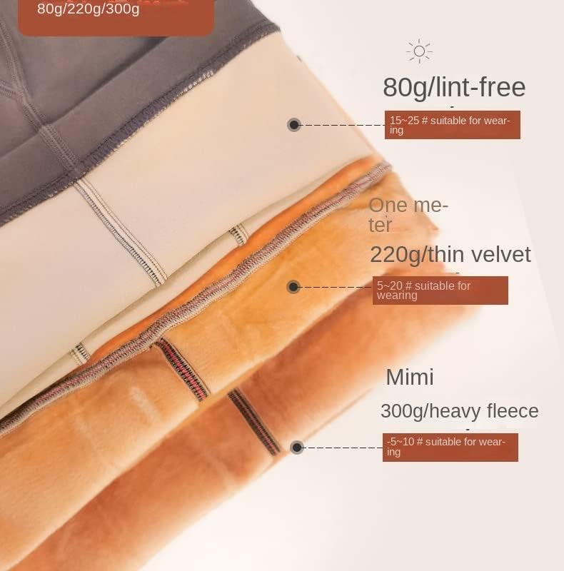 Miniatura 7 de CYee Medias con forro polar para mujer, cálidas y translúcidas, térmicas de cintura alta, medias traslúcidas