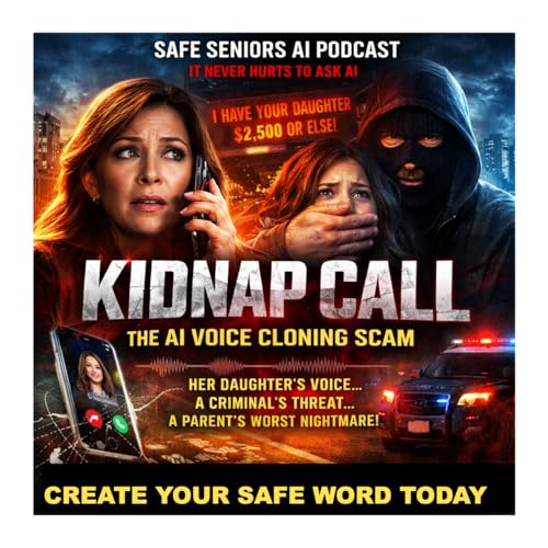 🎧 SAFE Seniors AI Podcast &mdash; Listening EDUCATION on the Go Episode Notes: Phone Kidnap Scam & AI Voice Cloning Featuring the story by Juliette Goodrich of KCBS TV - a Brief by Mike Hughes-Hayes, Researcher, Writer, Podcast Documentarian 🧠 Epi
