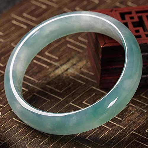 Bracelet en jade vert orchidée d'exception, jadéite naturelle