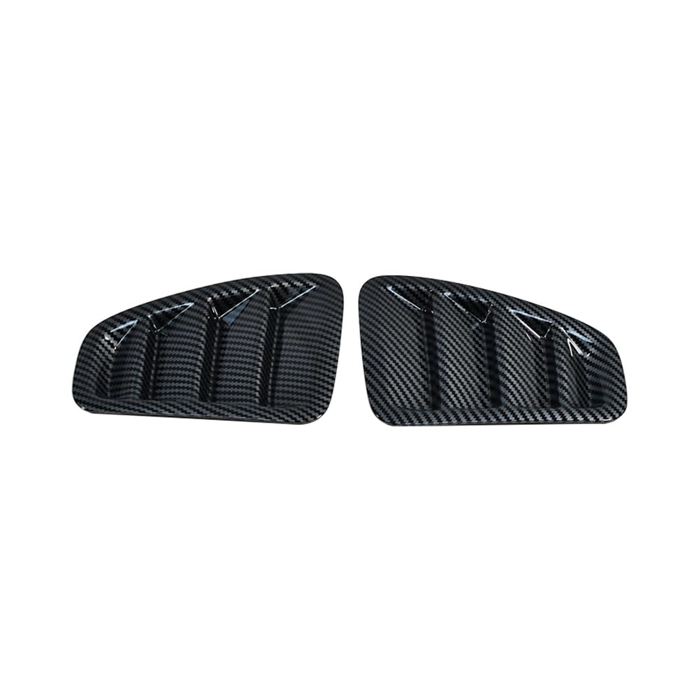 Cache d'enjoliveur de feu arrière de voiture compatible avec Fiat 500 Abarth 595 695 2016-2024, accessoire extérieur ABS (fibre de carbone)