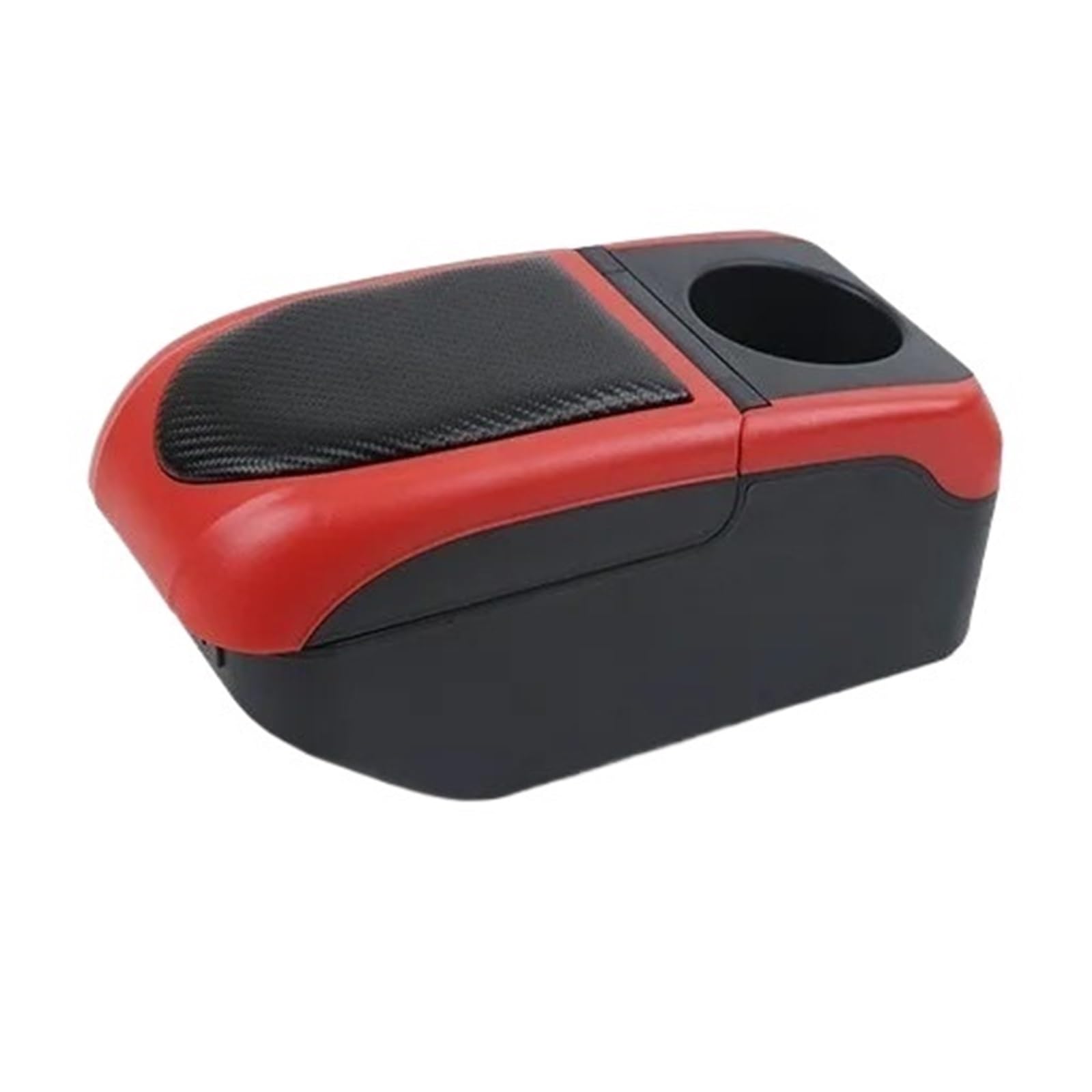 Umdjju A3 Black-Red 6Usb For Dacia For Sandero For Logan 2 2000-2022 Car Armrest Box Storage Accessories Car Centre Console Armrest Box(A3 Black-Red 6Usb)