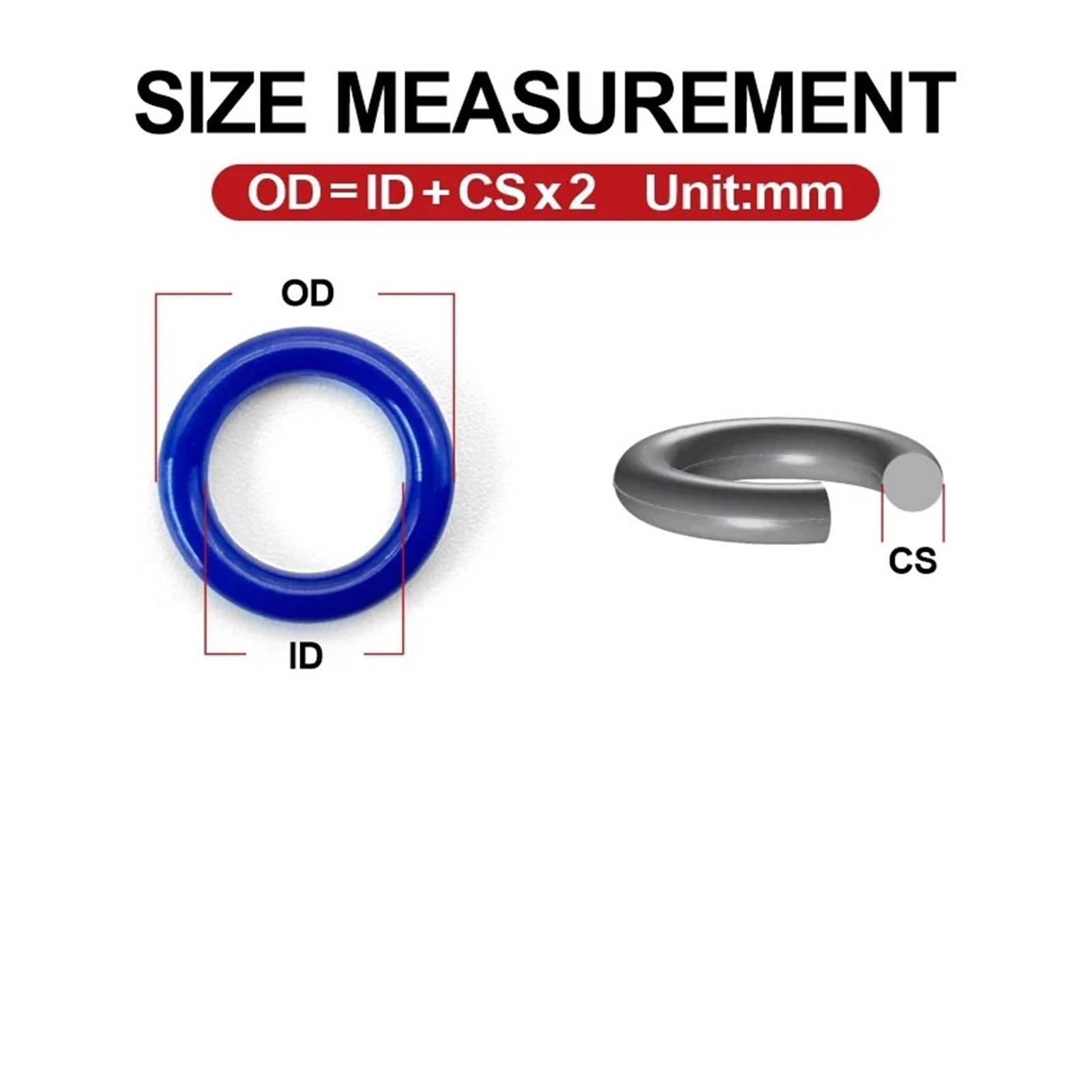 Guarnizione in gomma di tenuta spessore(ID6.07MMXC10PCS_CS 1.78MM)