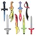 Liberty Imports Foam Swords 8 Pack Weapons Toy Set for Kids - 8 Different Designs Ninja Pirate Warrior Viking Swords Assorted