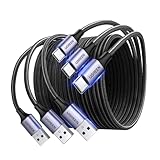 UGREEN 3-Pack USB to USB C Cable, Car Carplay Cable USB A to Type C Cable Fast Charging Braided USB C Cord Compatible with iPhone 17/16 Plus/16 Pro/15, Samsung Galaxy S26/S25, Pixel 10/9, 6.6FT
