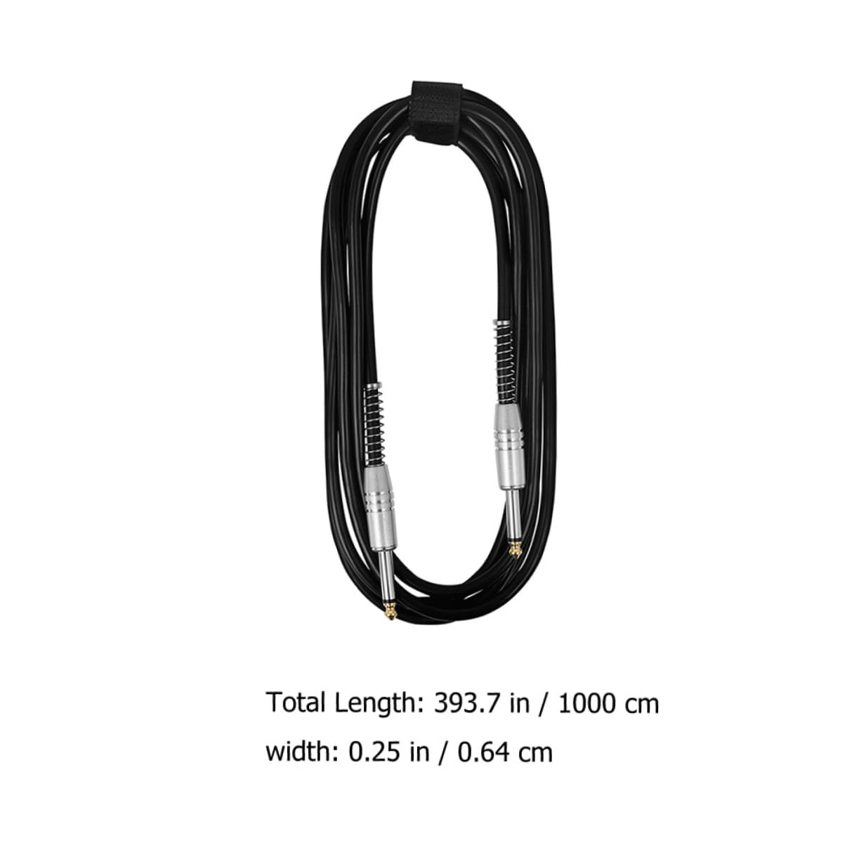 ERINGOGO Cavo per Chitarra Elettrica da 6,35mm Connettori in Metallo Nero, Stabile e Affidabile, Facile da Trasportare, per Amplificatori e Apparecchi Audio