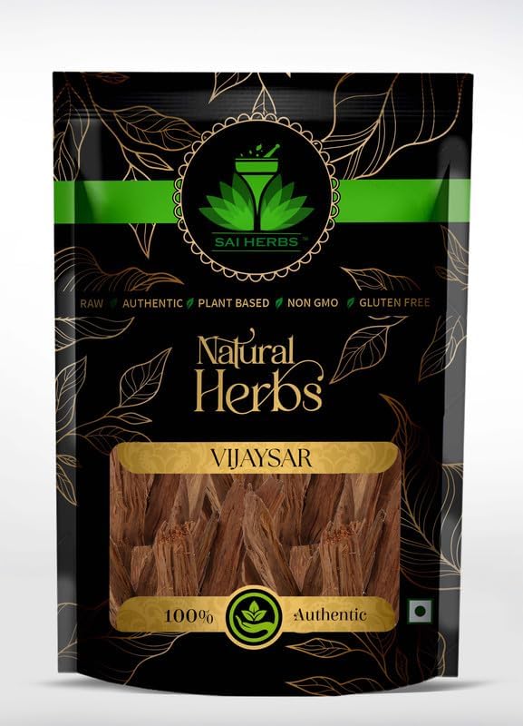 SAI HERBS Vijaysar Powder - Vijay Saar Powder - Pterocarpus Marsupium Powder - Indian Kino Powder - Pure & Natural (1 KG)-image-47