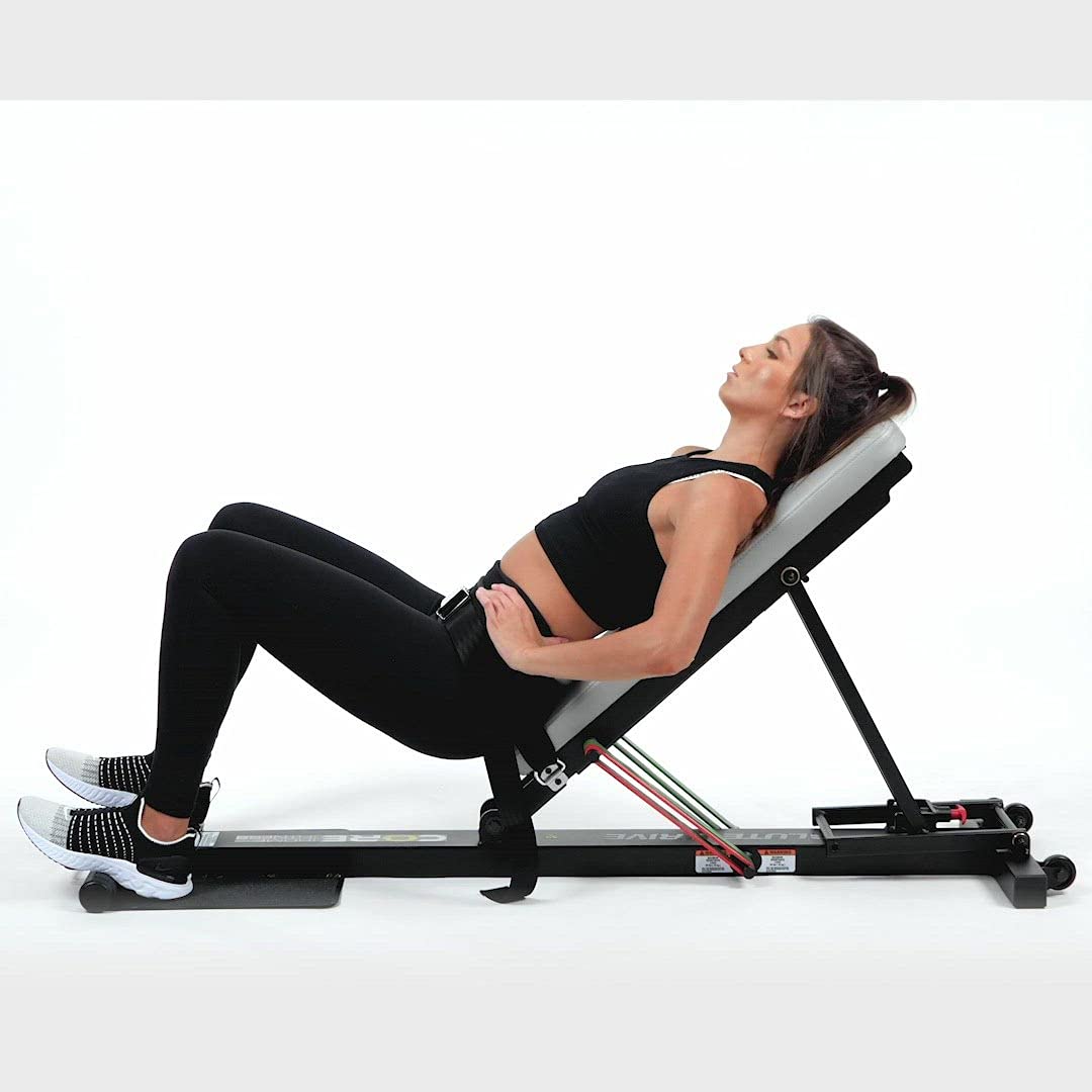 Core Home Fitness Glute Drive Plus Adjustable Workout Bench, Hip Thrust
