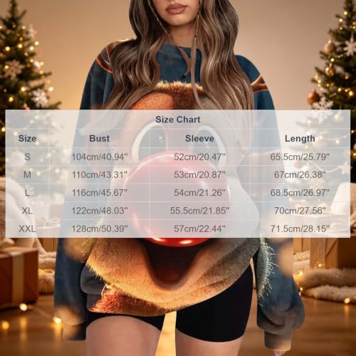 Christmas Sweatshirts For Women Crewneck Bold Graphic Holiday Pullover Tops - image 4