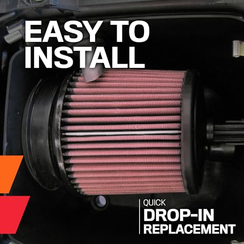 Image of K&N High-Flow Original Lifetime Engine Air Filter: High Performance, Premium, Washable, Replacement Filter: See product description for complete list of compatible vehicles, CM-9020