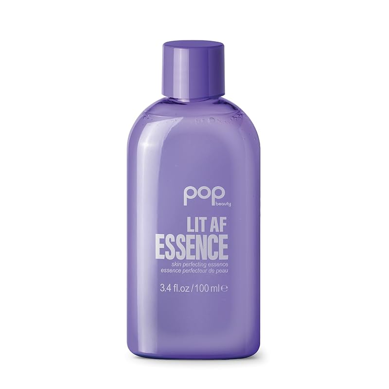 POP Beauty LIT AF ESSENCE – Essência em gel com niacinamida e peptídeos, 100 mL