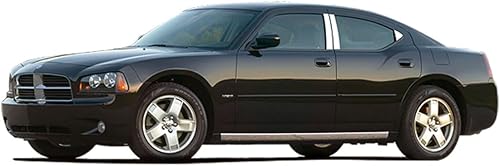 Miniatura 2 de QAA es compatible con Dodge Charger 2006-2010 6 piezas de poste de pilar inoxidable PP46911