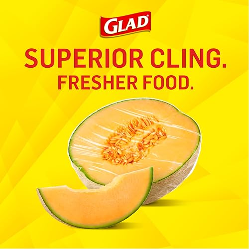 Image of Glad Cling N Seal Plastic Wrap for Food, Airtight Seal, 300 Square Foot Roll (Pack of 4)