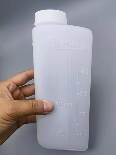 Miniatura 2 de Botella mezcladora de combustible y aceite para desbrozadoras con motor de 2 tiempos, motosierras, paquete de 2 (2)