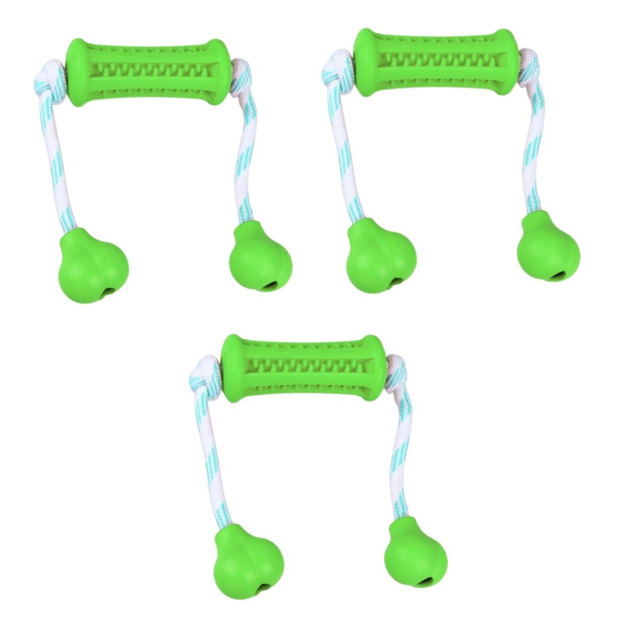 BESPORTBLE 3piezas Juguete Masticable para Perros Cepillo De Caucho Premium para Cuidado Bucal De Mascotas para Cachorros y Perros Pequeños Juguete Divertido y Duradero Verde