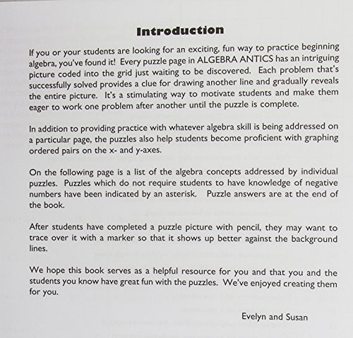 image for Algebra Antics: MindWare's Best Number Problems