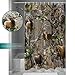 OneHoney Bird Bear Deer Elk Realtrees Real Tree Design Shower Curtain Standard Inch Size 66
