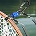 SF Strongest Magnetic Release Holder with Coiled Lanyard Aluminum Alloy Hook - Blue