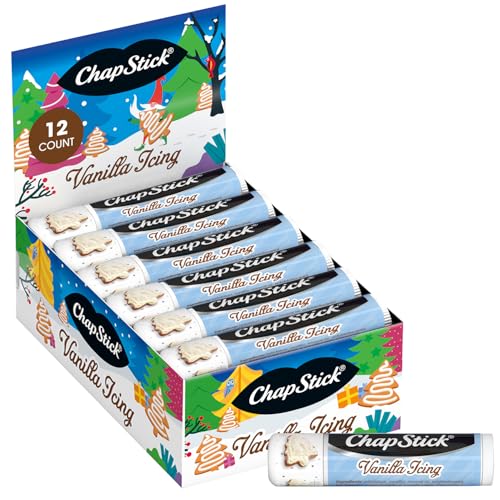 ChapStick Lip Balm Vanilla Icing Variety 12-Pack Moisturizing Care 0.15 Oz Each