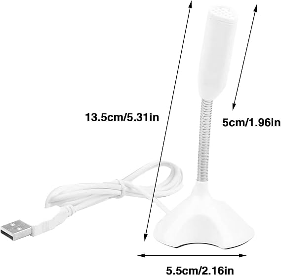 USB Microphone for Computer - Plug and Play Desktop Condenser Microphone, Desktop Streaming, Professional Condenser, PC Wrap Recording | PC Wrap for Recording, Gaming Home Studio Plug and Play USB