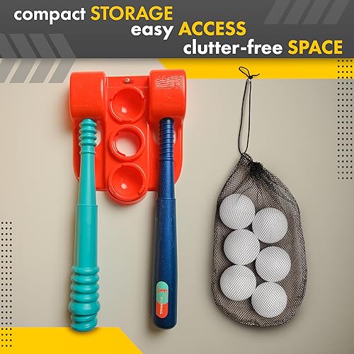 image for TOMLEON T Ball Stand for Kids and Toddlers 1-3, 3-5, 5-8. Baseball Set