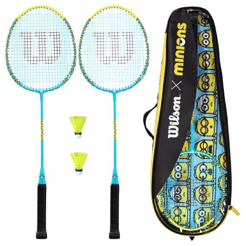 Wilson Minions Badminton Racket Set with Case Cover