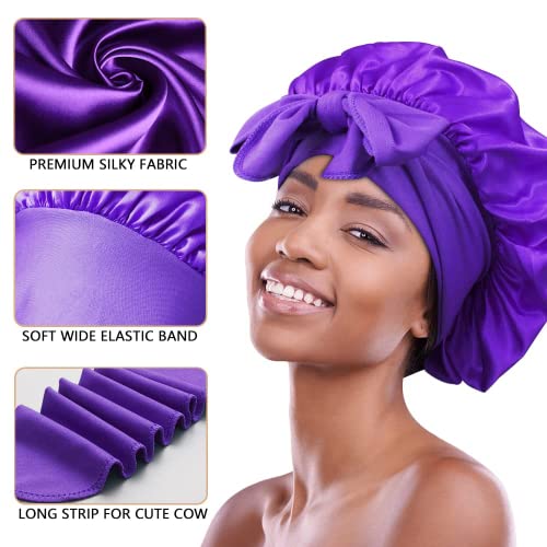 WUBAYI 2PCS Satin Bonnet - Image 4