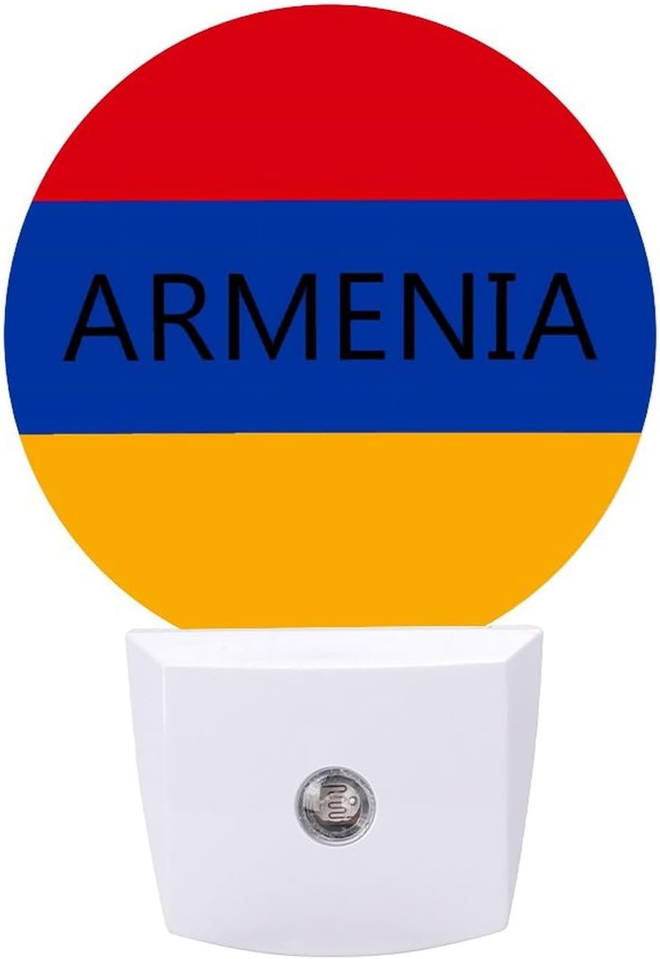 Armenian Flag Night Light LED Night Lights Plug Into Wall 11.2x5x7.5cm