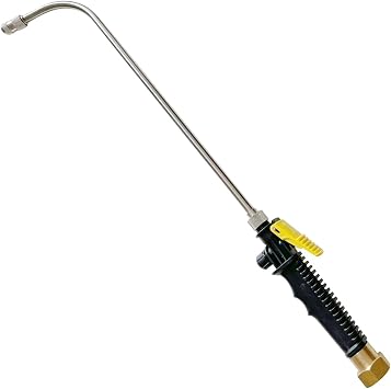 Watering Wand For Hanging Baskets, Garden Hose Sprayer With Adjustable Nozzle, Car Pet Window Cleaning Tool, Great For Watering Seedbeds, Hanging Plants, Deck Plants. Upgrade 90-degree curved nozzle