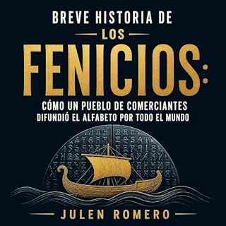 Diseño de la portada del título Breve historia de los fenicios: C&oacute;mo un pueblo de comerciantes difundi&oacute; el alfa