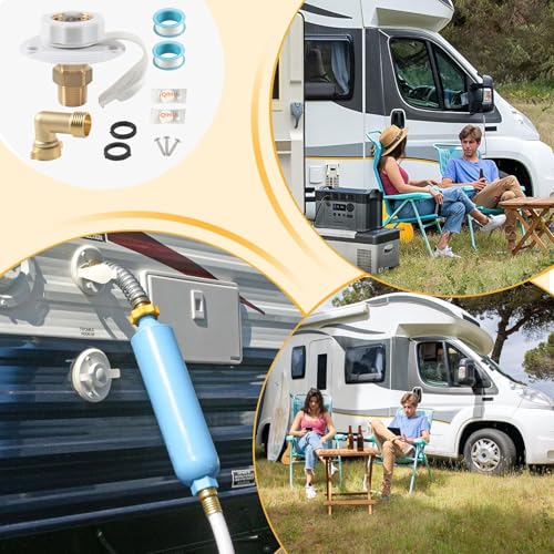 Toma de agua ciudad para autocaravanas con conector multifuncional para caravanas 6