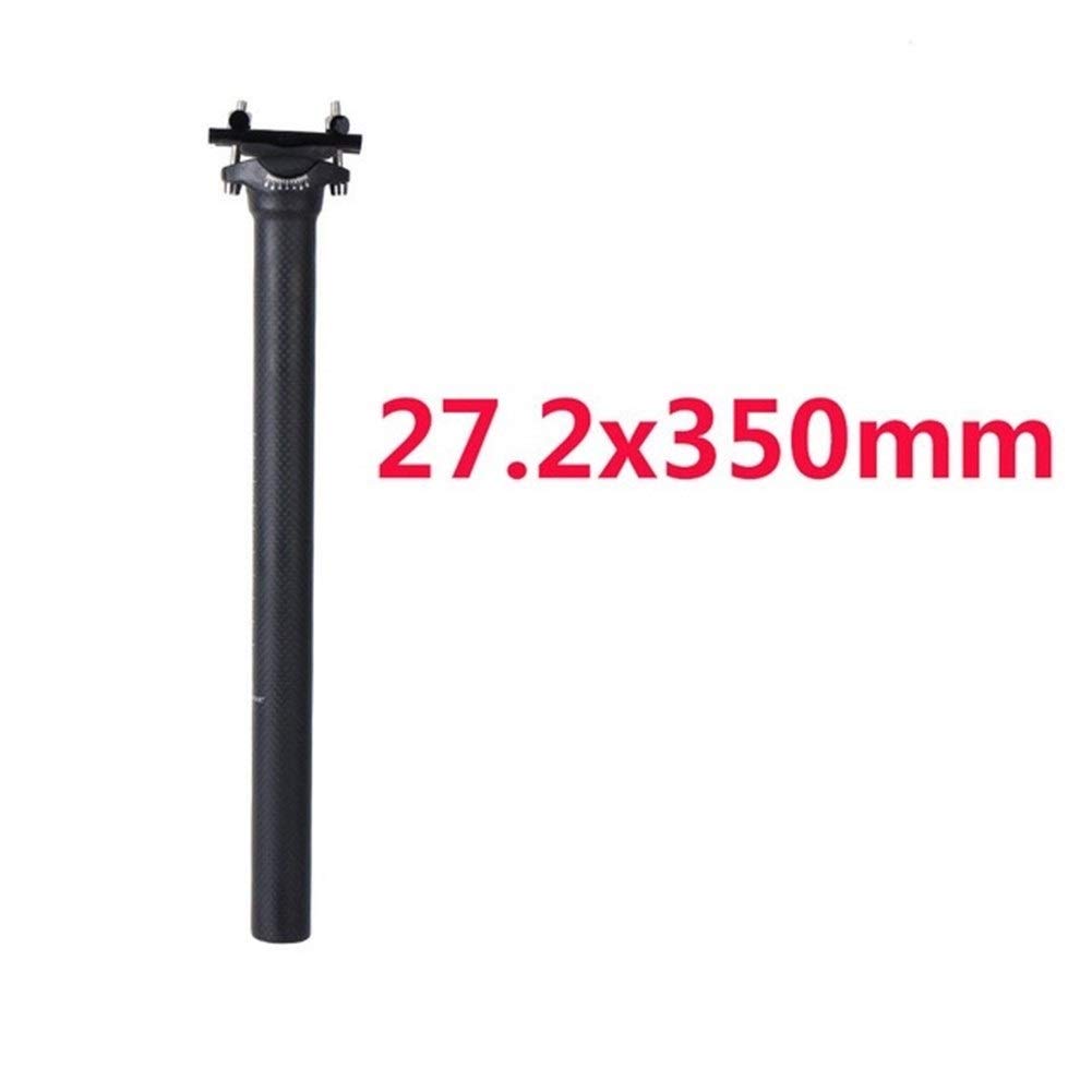 Fahrrad SattelstüTze Carbon Sattelstütze 27,2/31,6 mm Matte 3k Carbon-Faser-MTB/Road Fahrräder Carbon Fiber Sattelstütze Licht 125g Sitzrohr (Color : 27.2x350mm 6225) Sport & Freizeit