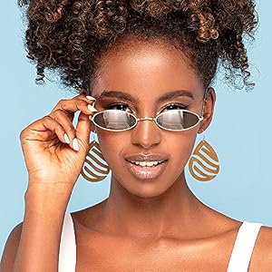 MTLEE 20 Pairs African Wooden Dangle Earrings Lightweight Ethnic Style Drop Earrings Geometric Wooden Earrings for Women
