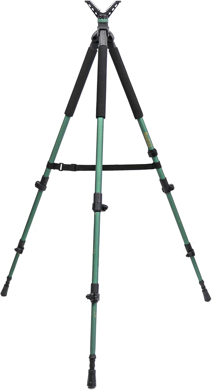 HUNTPAL Hunting Shooting Aluminum Tripod Gun Rest Adjustable