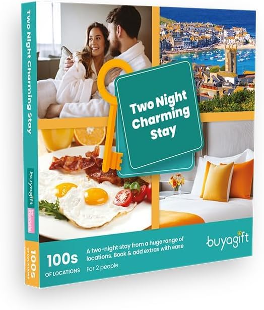 Buyagift 2-Night Charming Getaway Gift Experience Box for 2 โ Over 300 Breaks and Hotel Stays Across the UK
