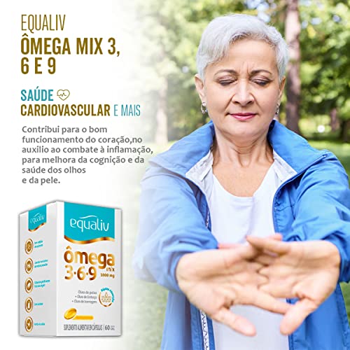Kit 3 Ômega 3 Mix 3-6-9 1000mg Equaliv 60 cápsulas
