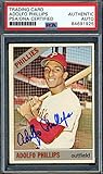 Adolfo Phillips PSA DNA Signed 1966 Topps Autographed