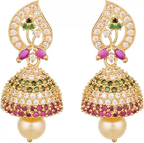 Panachee AD Jhumka Earrings (B099X6G9H4) Amazon Price History, Amazon Price Tracker
