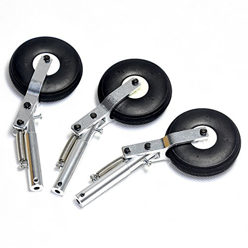 3 szt. 130 mm aluminiowa amortyzator sprężynowy 4,0 mm nagrywanie z oponą PU