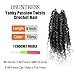 Osuntress 8 inch Yanky Twist Crochet Hair 10 Packs, Pre-looped Short Mini Spring Twists Micro Yankee Passion Braids （200 Strands, Ombre Grey)