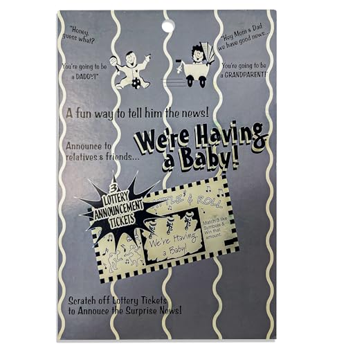 Image of We're Having a Baby Lottery Ticket Scratch Off | Baby Announcement Ideas | Surprise Newborn Lotto Reveal Notification | Shocking Pregnancy Announcement | Pregnancy Reveal Surprise | Blue /Silver | 3 in Pack