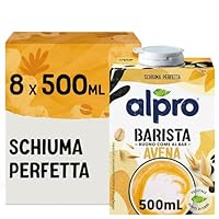 ALPRO BARISTA, bevanda all’AVENA, Alternativa Vegetale al Latte, Naturalmente Senza Lattosio, ideale con il caffè – 8 confezioni da 500 ml