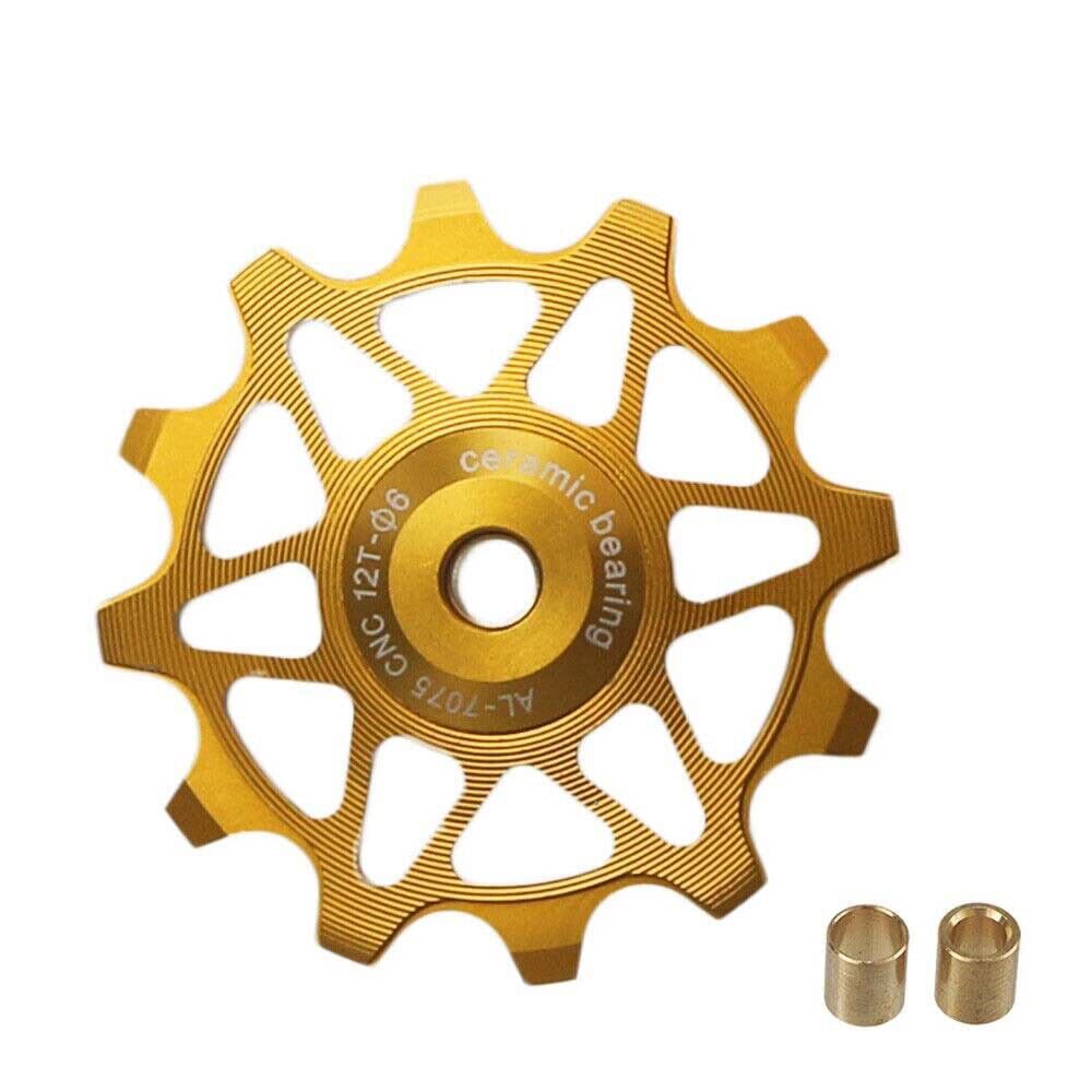 TEAMWILL Bike Ceramic Pulley Rear Derailleur 12T 14T Guide Bearing Jockey Wheel
