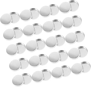 FUOYLOO Small Round Metal Tin Eyeshadow Pans ...