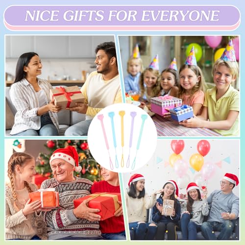 Funrous 5 Pcs Macaron Back Scratchers Pens Multi Extendable Back Massage Funny Pens Cute Telescoping Portable Massage Stocking Stuffers for Adults Women Men Christmas Thanksgiving Birthday Gifts